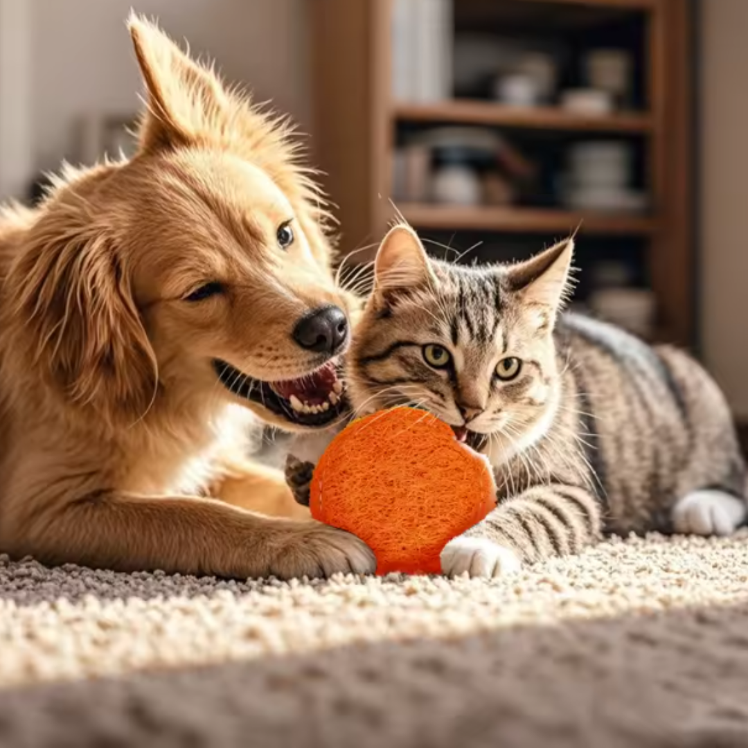 + FREE Dog Teething Natural Loofah Chew