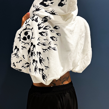 "SASUKE UCHIHA X CURSE MARKS" ZIP HOODIE