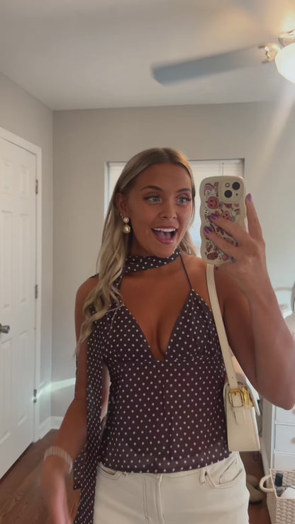 Viral Polka Dot Halter Top